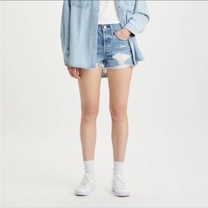 Levi’s Women 501 Original High Rise Jean Shorts - Quiet Riot